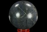 Polished Dumortierite Sphere - Madagascar #126515-1